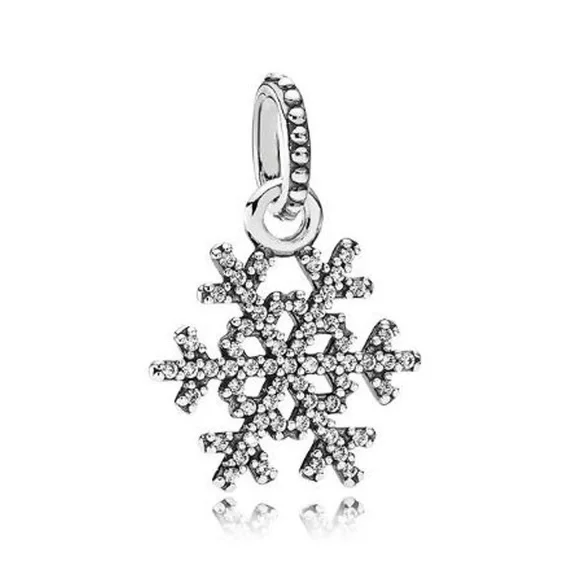 Pandora Winter Kiss • Silver Snowflake Charm - Picture 11 of 11